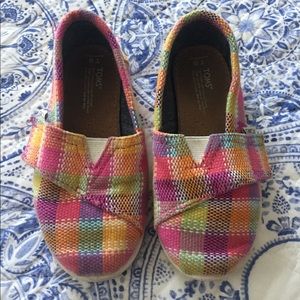 Girls Plaid Toms